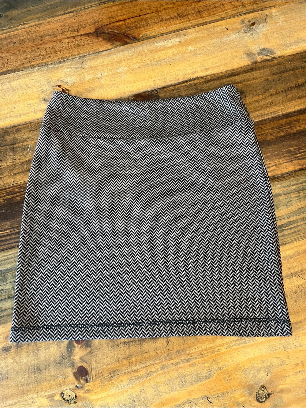 Kavu Herringbone Mini Skirt - Pull on